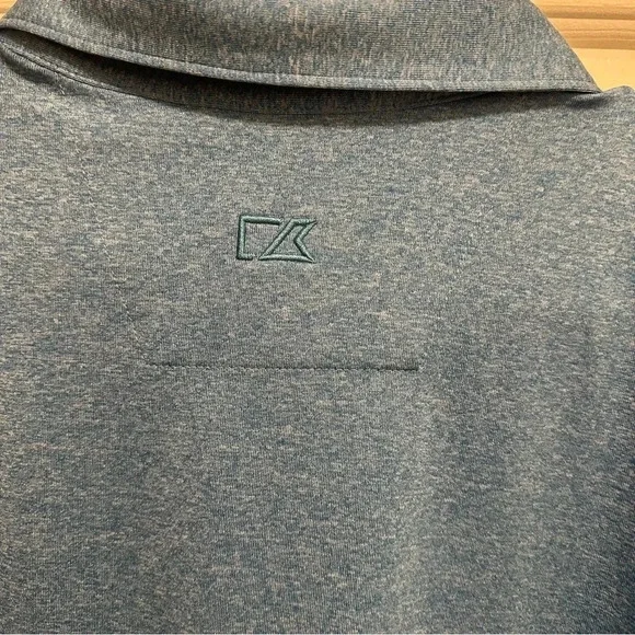 Cutter & Buck Men's Blue Forge Heather Polo Size XXL - Picture 7 of 7